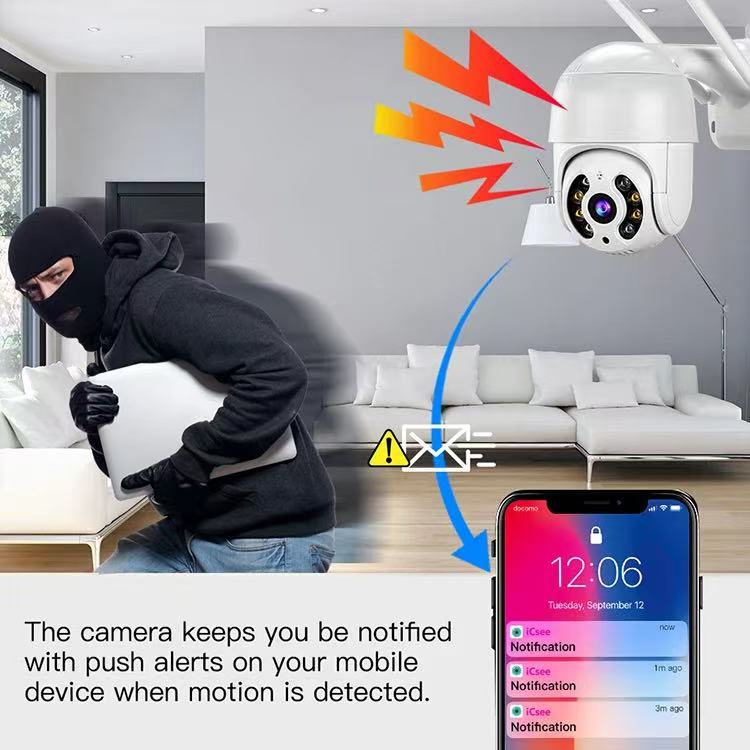 Camara Ip Infrarroja Impermeable Wifi