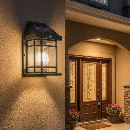 Lampara Led Solar Exterior Sensor