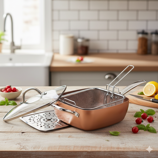 OLLA Y SARTEN 2 EN 1 CUADRADA