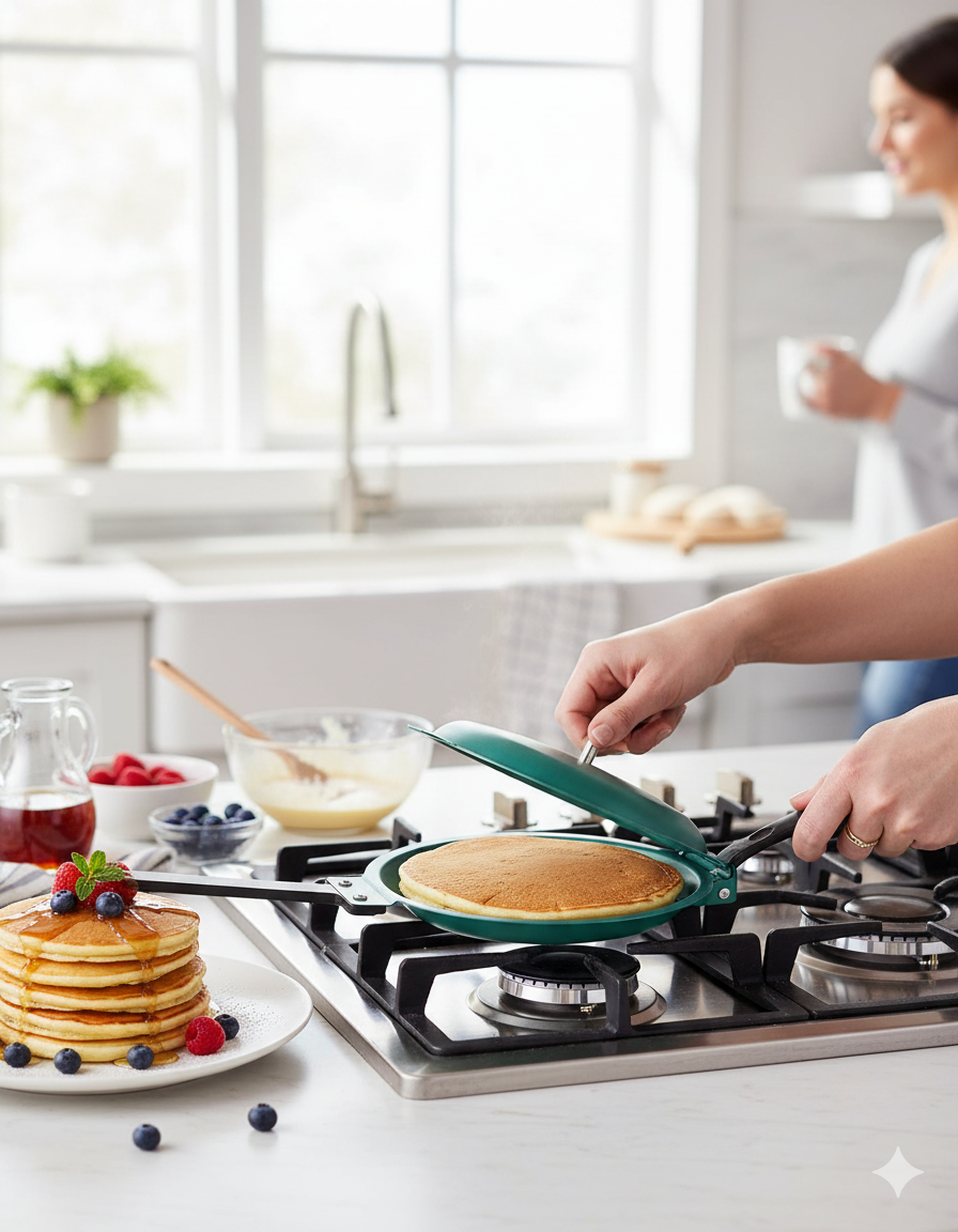 Sartén Panqueques Doble Cara EasyCook